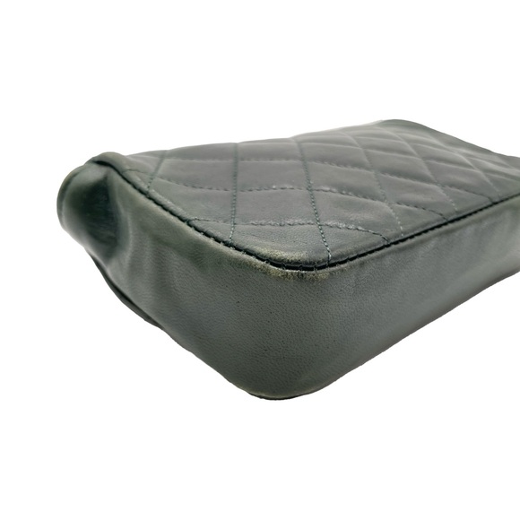 ✨$3150✨ Chanel Vintage Extra Mini Forest Green Flap Bag - Picture 8 of 10